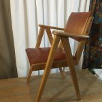Chaise vintage en cuir