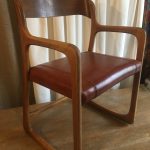 Fauteuil traineaux Baumann assise en cuir