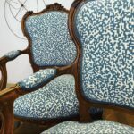 Paire de fauteuils cabriolet - tissu Casal